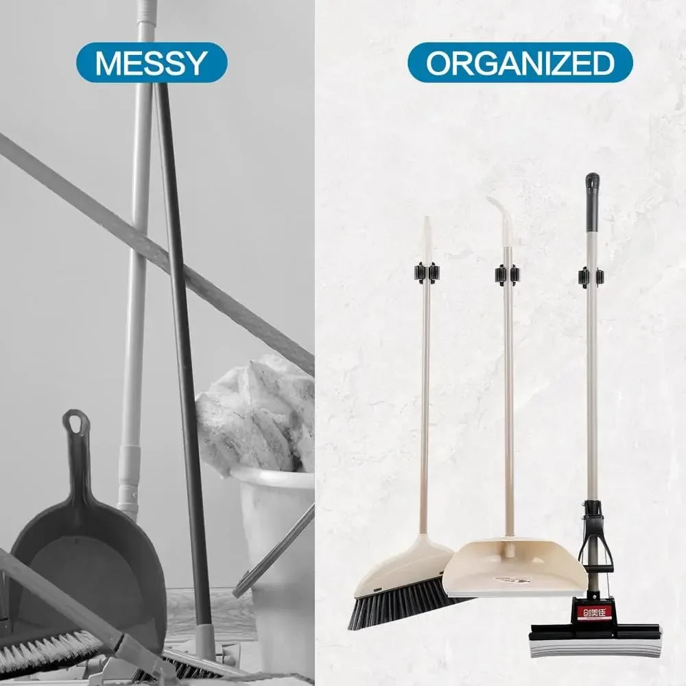 Heavy-Duty Wall Mounted Broom & Mop Holder