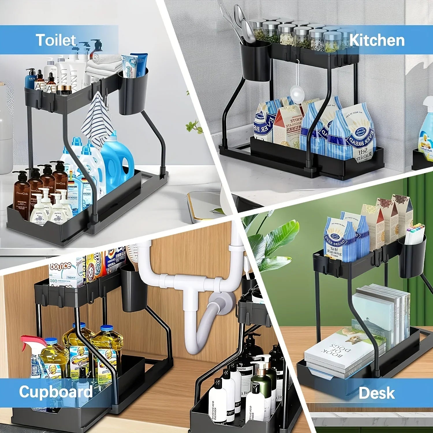 Slide-Out 2-Tier Under Sink Organizer