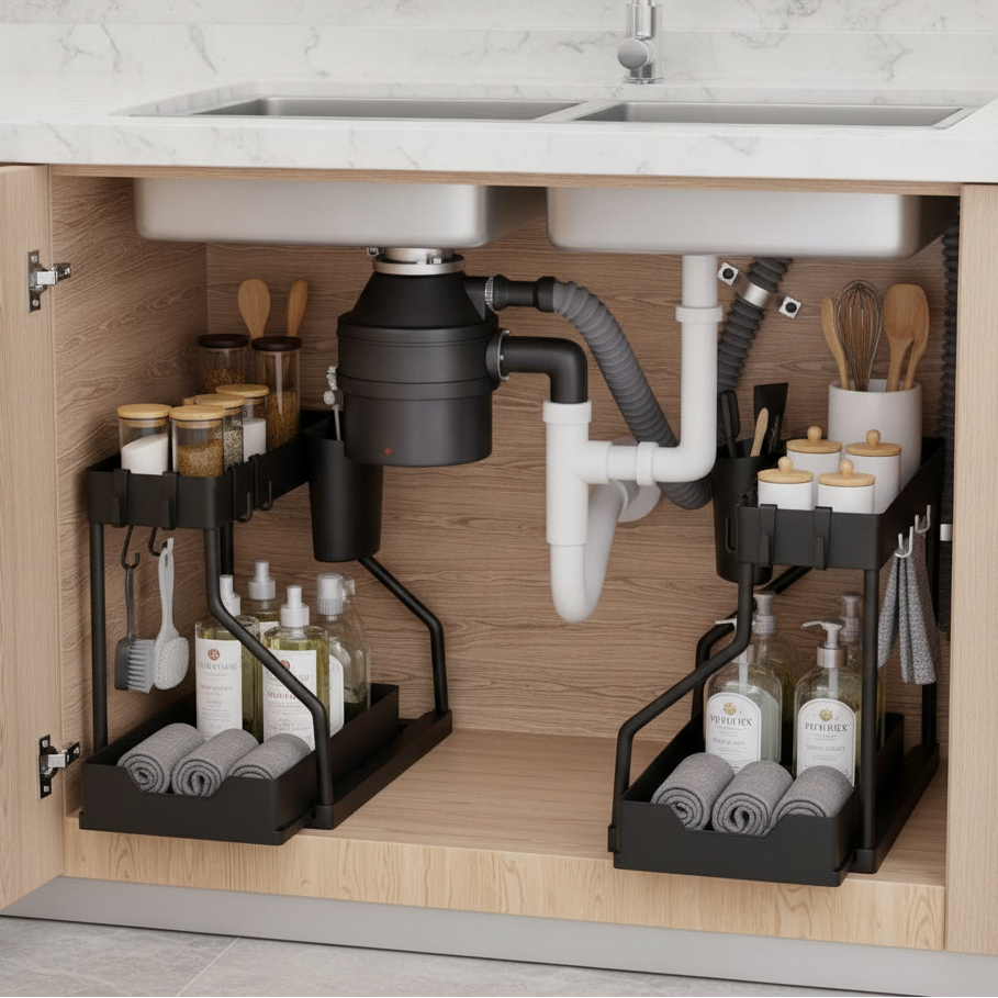 Slide-Out 2-Tier Under Sink Organizer